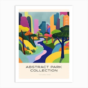 Abstract Park Collection Poster Victoria Park Hong Kong 2 Art Print
