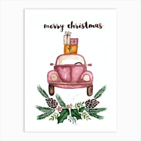 Driving Home For Christmas Art Print