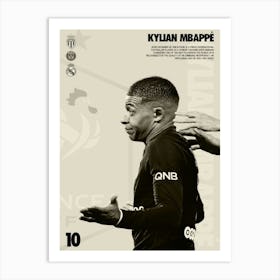 Kylian Mbappe 4 Art Print