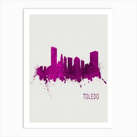 Toledo Ohio City Purple Art Print