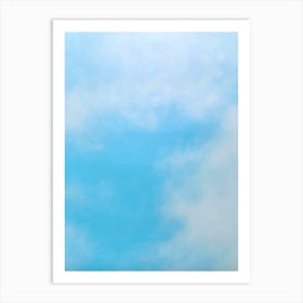 Blue Sky With Clouds 17 Art Print