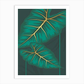 Tropical Leaves 1 Art Print