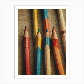 Colorful Pencils 3 Art Print