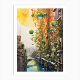 Futuristic Cityscape 5 Art Print