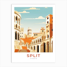 Croatia Split Travel Art Print