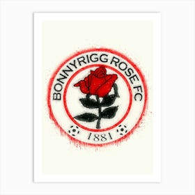 Bonnyrigg Rose Fc League Scotland Art Print