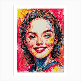 Portrait Of A Girl 7 Art Print