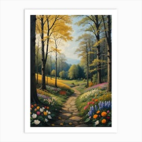 Path In The Woods 3 Art Print