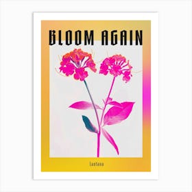 Hot Pink Lantana Poster Art Print