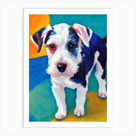 Biewer Terrier 2 Fauvist Style Dog Art Print