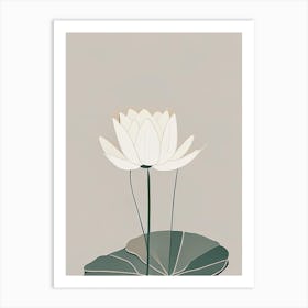 Water Lily Wildflower Simplicity Art Print