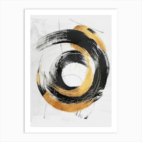 Black And Gold Canvas Print 26 Art Print