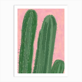 Green Cactus Art Print