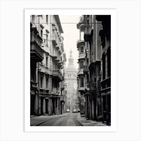 Genoa, Italy, Black And White Photography 1 Art Print