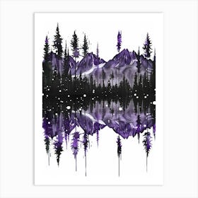 Purple Mountains 6 Art Print