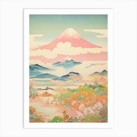 Mount Azuma In Fukushima Japanese Landscape 3 Art Print