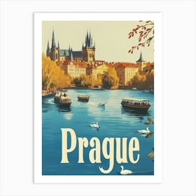 Aihrgdesign A Mid Century Modern Travel Poster For Prague Sho Fbf0d672 437f 4d8d 93a3 63e640fd8337 0 Art Print