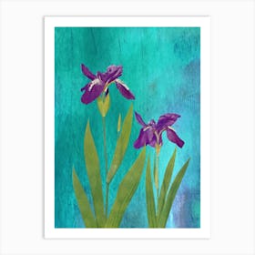 Purple Iris 1 Art Print