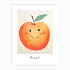 Friendly Kids Peach 1 Poster Art Print