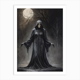 Dance With Death Skeleton Painting (48) Art Print
