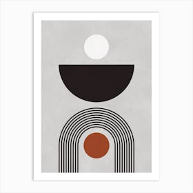 Simple geometry and colors 7 Art Print