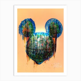 Mickey Mouse Head Art Print