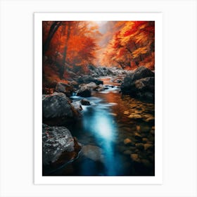 Autumn River Art Print