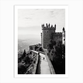 Avila, Spain, Black And White Analogue Photography 1 Art Print