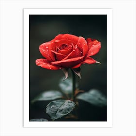 Red Rose 9 Art Print