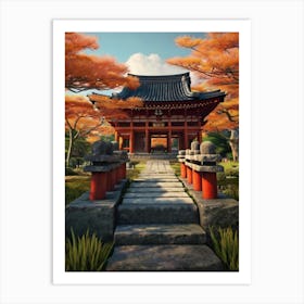 Asian Pagoda Art Print