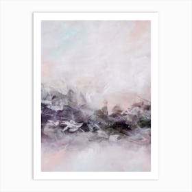 Blush Abstract Painting Art Print