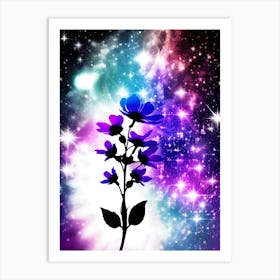 Flower In Space 6 Art Print