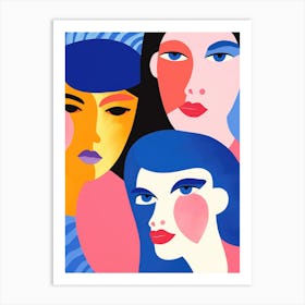 Three Women 1 Art Print