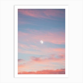 Pastel Moon Art Print