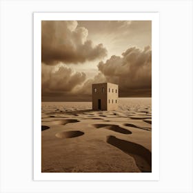 House In The Desert Art Print