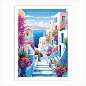 Greece Painting 6 Art Print