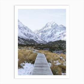 Mount Cook Track New Zealand Art Print