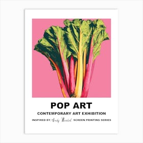 Rhubarb Pop Art 2 Art Print