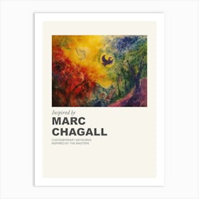 Museum Poster Inspired By Marc Chagall 1 Art Print