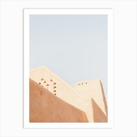 Architecture in Peach Fuzz Art Print