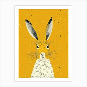 Yellow Arctic Hare 1 Art Print