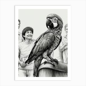 Parrot Portrait Art Print