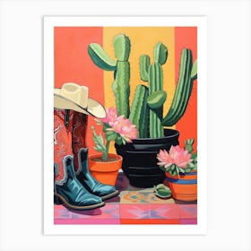 Matisse Inspired Cowgirl Boots 6 Art Print