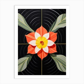 Daffodil 2 Hilma Af Klint Inspired Flower Illustration Art Print