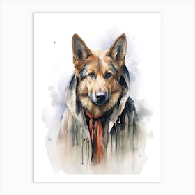 German Sheperd Dog As A Jedi 4 Art Print