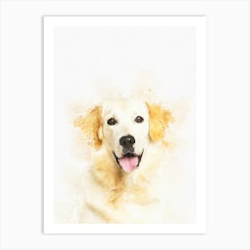 Golden Retriever Dog 3 Art Print