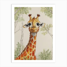 Giraffe 39 Art Print