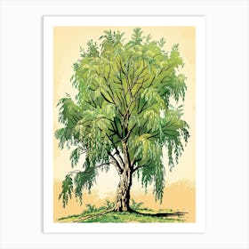 Willow Tree Storybook Illustration 4 Art Print