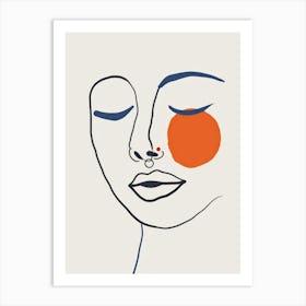 Face Of A Woman 28 Art Print