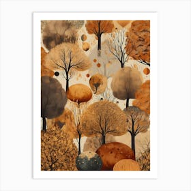 Autumn Trees 2 Art Print